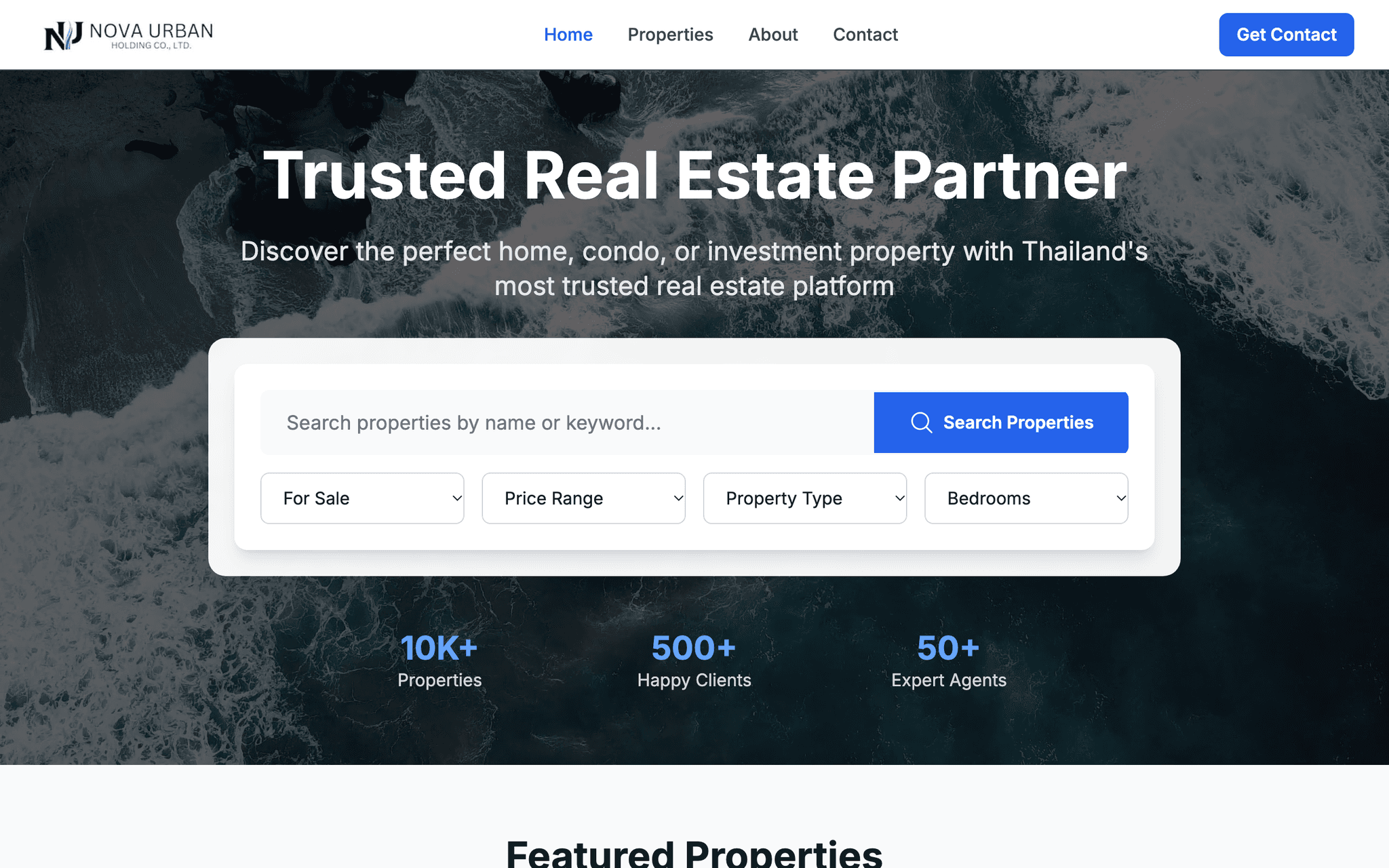 Nova Urban Holding website